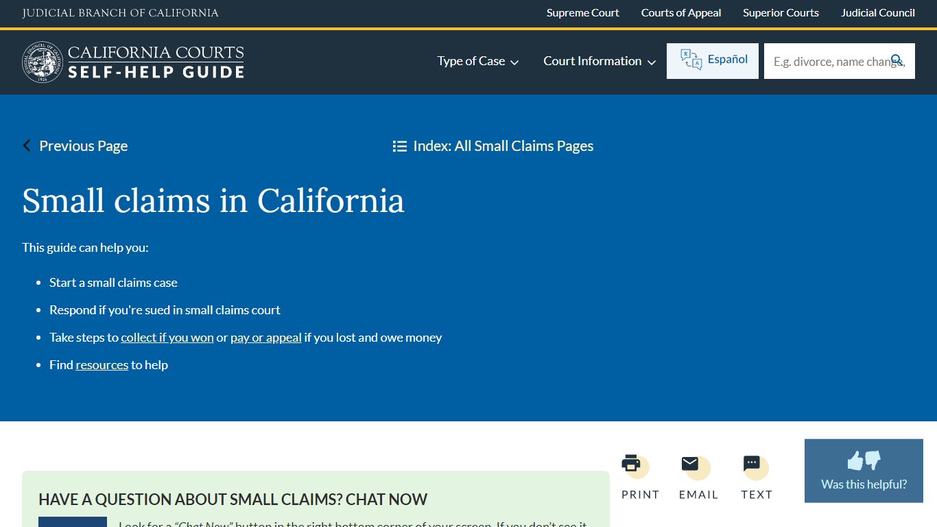 Small Claims - small_claims_selfhelp - California